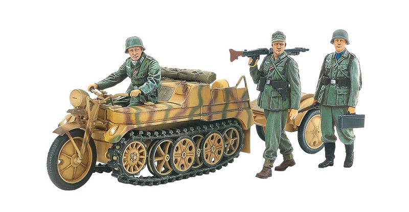 Tamiya 35377000 Military 35377 135 German SdKfz2 Kettenkrad with Product Faithful Replica Model Building Plastic Kit Crafts Hobby Model Kit Assembly Unpainted - Image 2