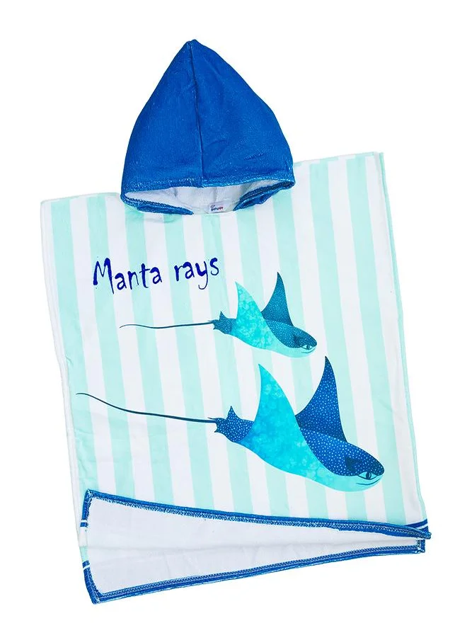 بيبي كلو Manta Rays Kids Hooded Beach Towel