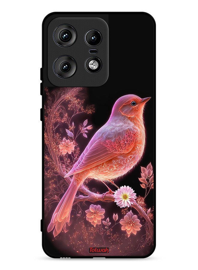 Tolwak Motorola Edge 50 Pro 5G Protective Case Cover Cute Bird Art - Image 1
