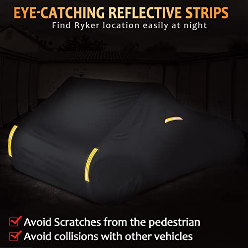 StarknightMT Ryker Cover, Full Cover Compatible with Can-Am Ryker 900 600 Sport Rally Edition All-Weather Ryker Bike Cover for Indoor Outdoor Snow Rain Dust Sun Protection Ryker Accessories - Image 5