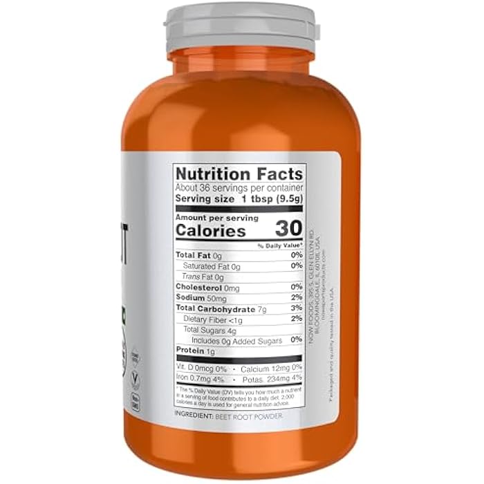 now Sports Nutrition, Beet Root Powder, Super Food With Naturally Occurring Nitrates, 12-Ounce - Image 2