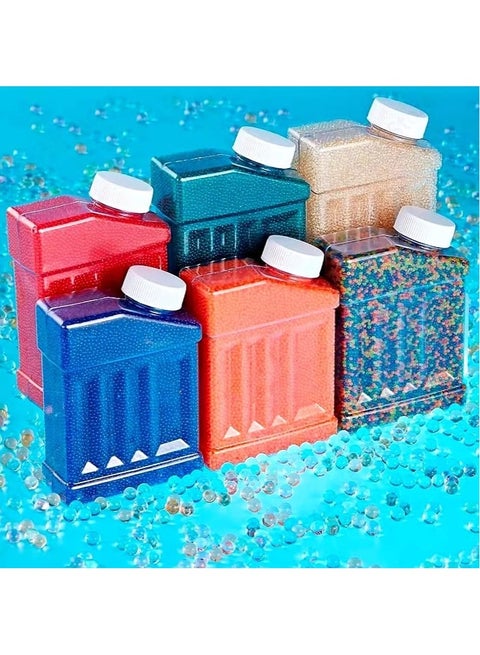 Gel Balls Blaster Ammo 7-8mm(6 Pack,180000 Pcs), Gel Water Blaster Refill Ammo for Splat Gun, Gel Bullets for Splat Ball Blaster, Made of Non-Toxic Eco Friendly Material