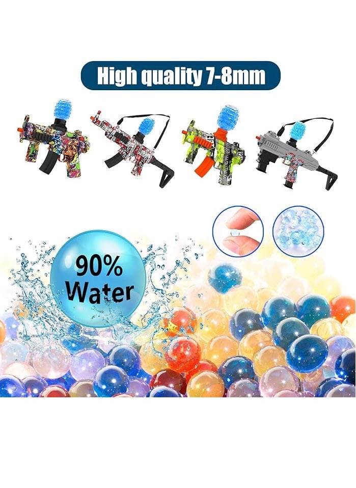 Beauenty - Gel Balls Blaster Ammo 7-8mm(6 Pack,180000 Pcs), Gel Water Blaster Refill Ammo for Splat Gun, Gel Bullets for Splat Ball Blaster, Made of Non-Toxic Eco Friendly Material - Image 1
