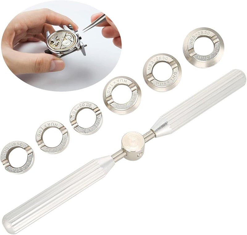 Watch Back Case Opener Remover Wrench Tool Set for Rolex Oyster Repair - Image 4