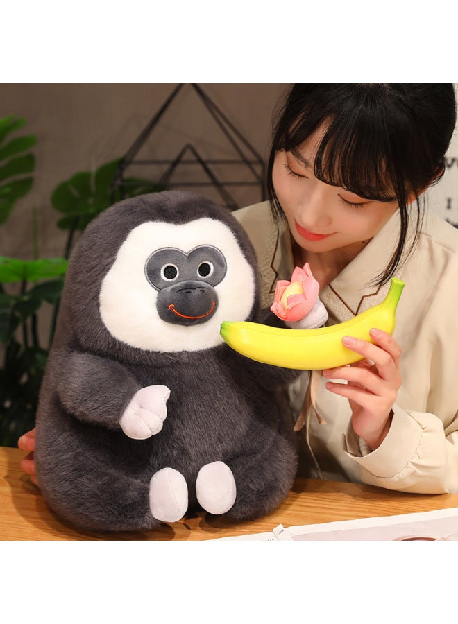 Overseas Lotus Gorilla Scissorhands Doll Zoo White-faced Monkey Doll Plush Toy Ugly Cute Banana Monkey-Specifications:30cm(0.3kg)-Color:Lotus Cushion Monkey  - Image 5