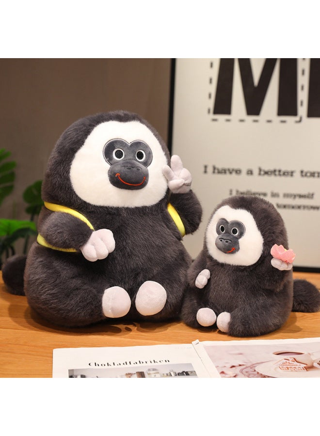 Overseas Lotus Gorilla Scissorhands Doll Zoo White-faced Monkey Doll Plush Toy Ugly Cute Banana Monkey-Specifications:30cm(0.3kg)-Color:Lotus Cushion Monkey  - Image 4