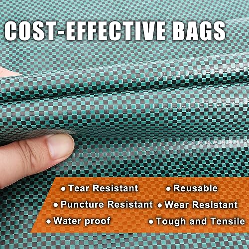 Joyhalo Reusable Yard Waste Bags, 72 Gallon Lawn And Leaf Bags 3 Pack, Heavy Duty Garden Bags With Gardening Gloves, Standable Garden Waste Bag With 4 Handles, Camping Yard Recycling Bag For Leaves - Image 4