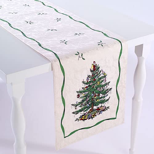 سبود Spode - Table Runner Holiday Kitchen Accessories Decore Holiday Home Decor (Spode Christmas Tree Collection 14 "× 72" ") - Image 3