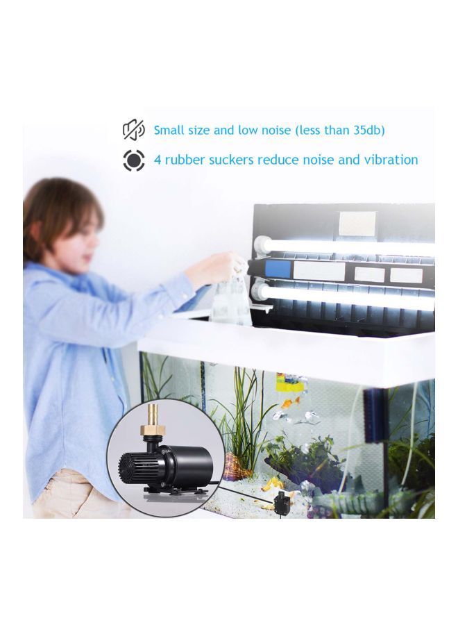 نيبمينينت مضخة ماء تعمل بتيار كهربائي مستمر ومزودة بمحرك دون مسفرات مع مرشّح موصول أسود/ذهبي 3.74x2.75x2.04بوصة - Image 4