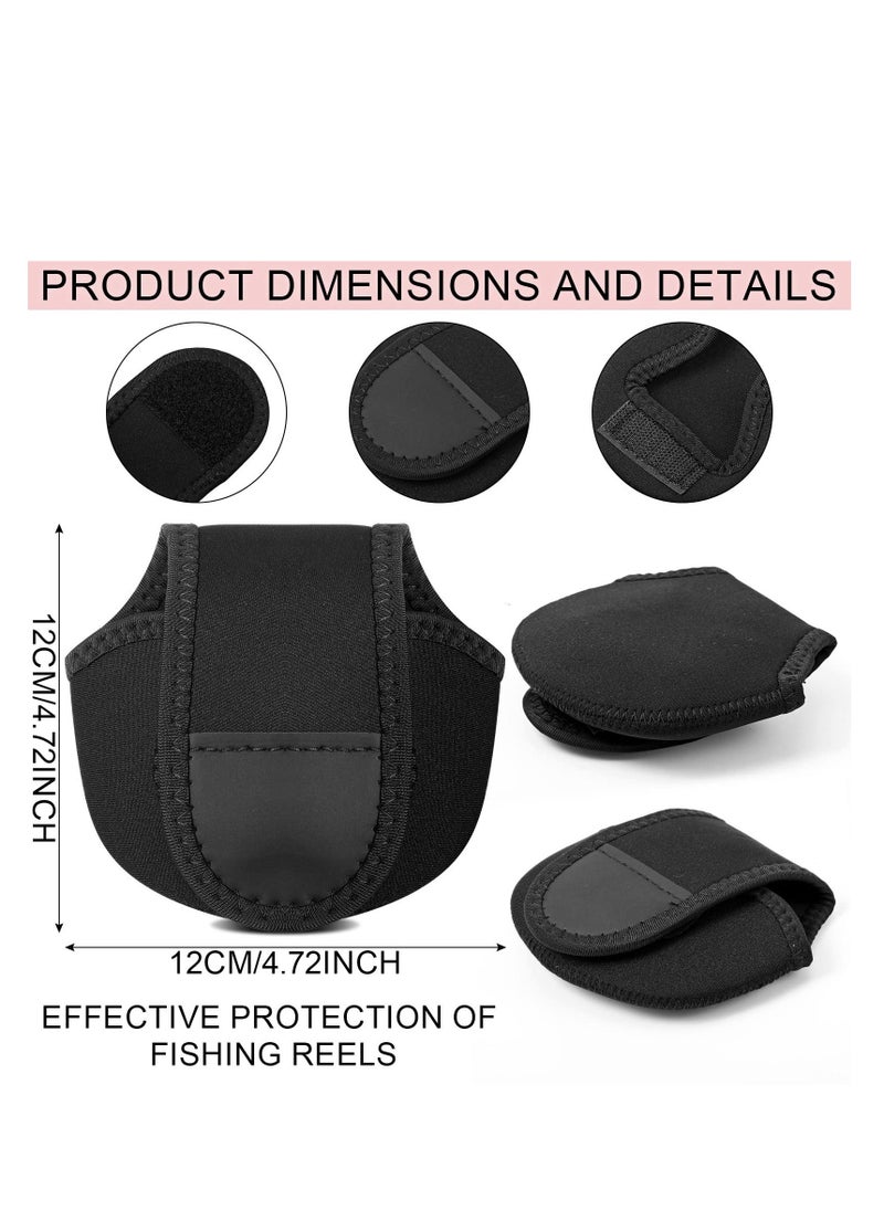 Generic Fishing Rod Sleeves and Reel Bags, 8 Pack Rod Sock & Reel Pouch, Braided Mesh Rod Protector Pole Gloves Fishing Tools, Reel Cover Protective Fishing Reel Case for Sea Fishing Rod, Bait Casting - Image 4
