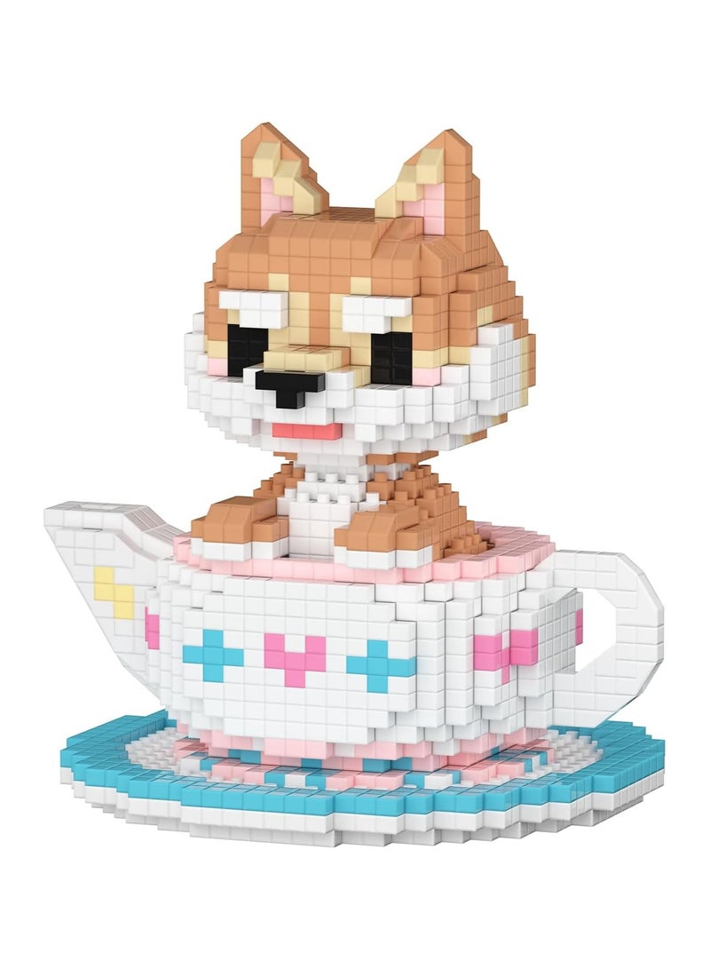 عام “سلسلة موديلات البناء الصغيرة المصغرة للكلب شيبا إينو الشابورة الصغيرة، لعبة حيوان أليف ولعبة للحيوانات الأليفة للأطفال وهدايا للبالغين.” - Image 1