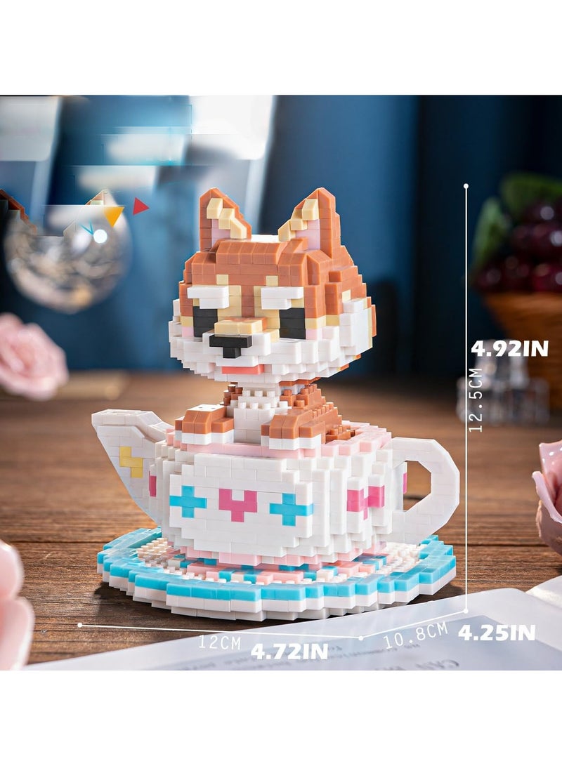 عام “سلسلة موديلات البناء الصغيرة المصغرة للكلب شيبا إينو الشابورة الصغيرة، لعبة حيوان أليف ولعبة للحيوانات الأليفة للأطفال وهدايا للبالغين.” - Image 2