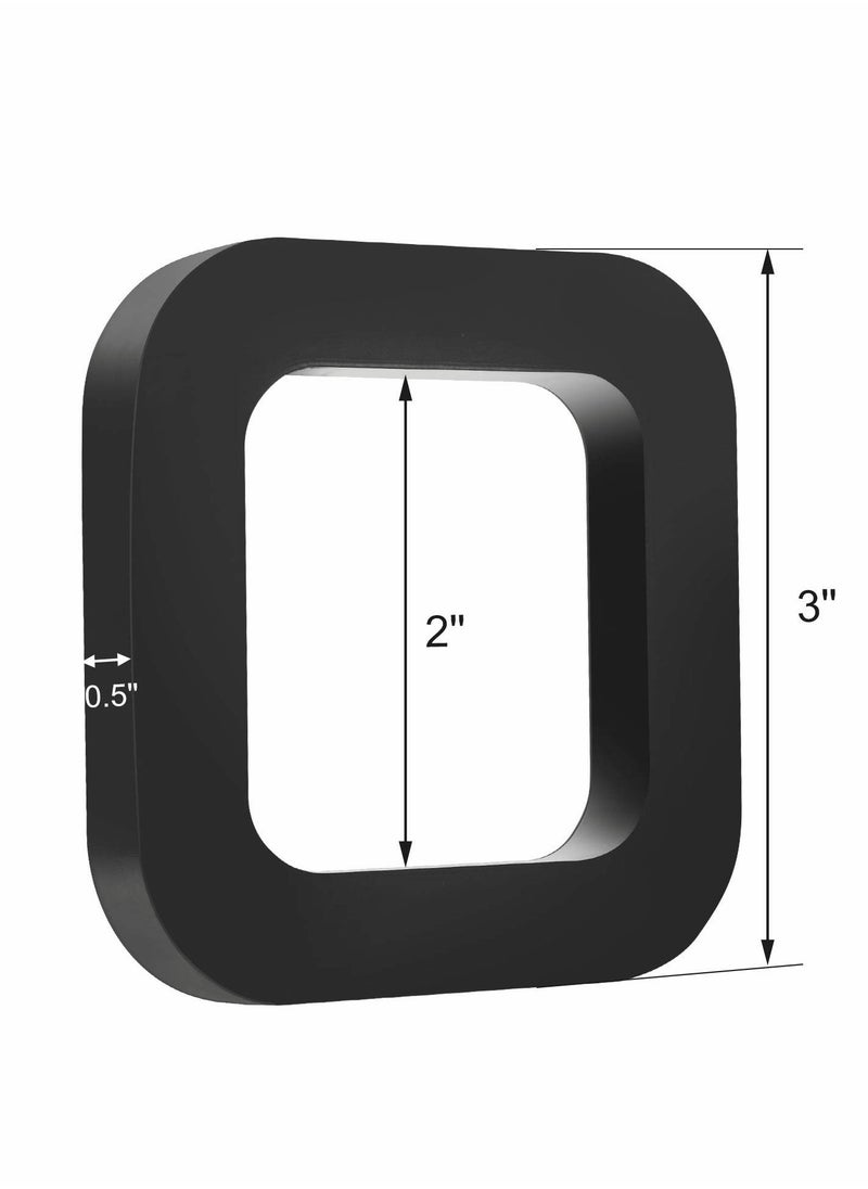 Hitch Receiver Silencer Pad, 2" Rubber Bumper for Towing and Adjustable Ball Mounts Eliminate Noise (4 Pcs, Black)