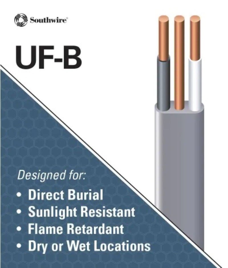Southwire 13055922 12/2Wg Uf Wire 50-Foot Copper - Image 3