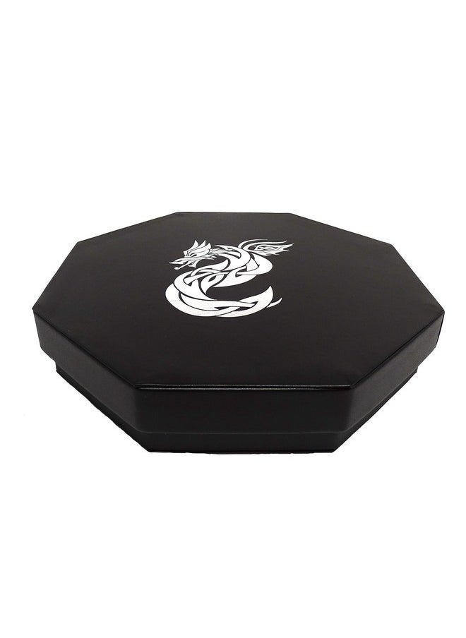 Easy Roller Dice Co. 8 Inch Dice Tray With Lid And Dice Staging Area Tabletop Dice Games (Celtic Knot Dragon)  - Image 4