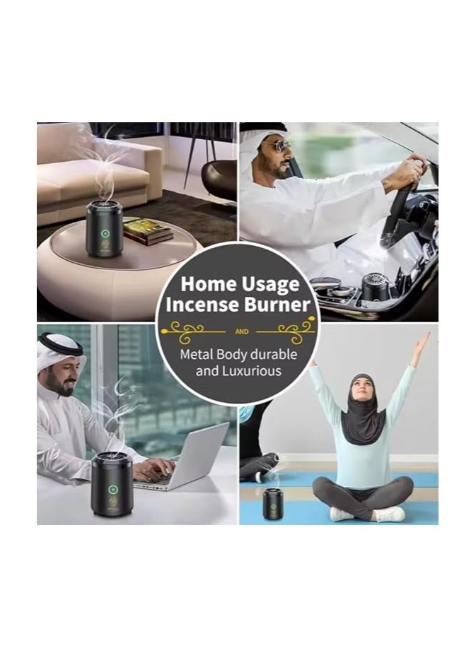 Smart Bakhoor Burner, Portable, Premium Quality, Electric Oud Incense Burner, Rechargeable USB Aroma Diffuser, Car Bukhoor, Electronic Bakhoor Burner, for Home, Car  - Image 3