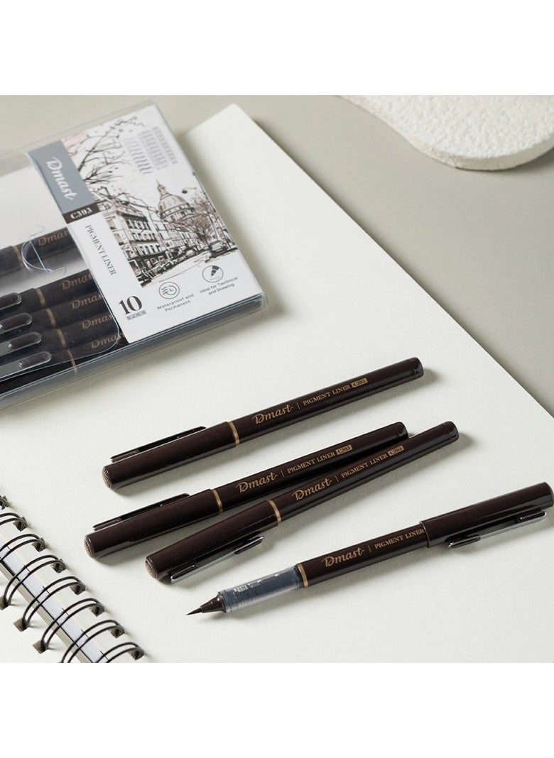 Dmast DMAST PIGMENT LINER 10PCS SET - C393  - Image 3