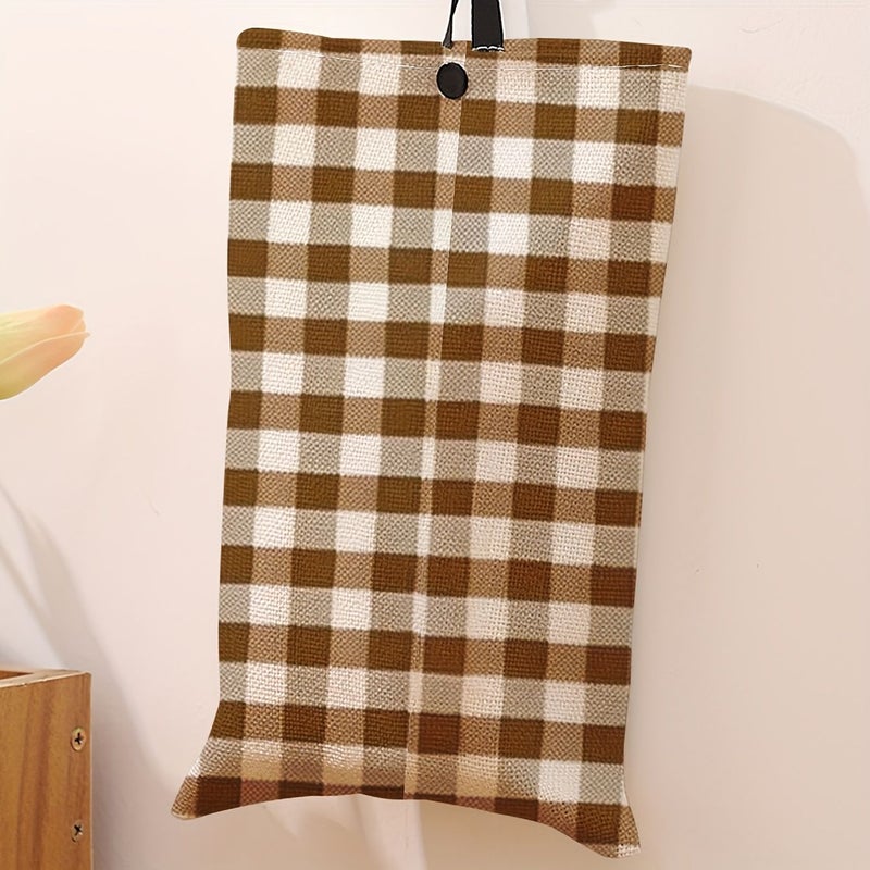 Checkered Pattern Tissue Box For Bathroom Living Room Decor Square Tissue Holder Home Accessories - Image 4