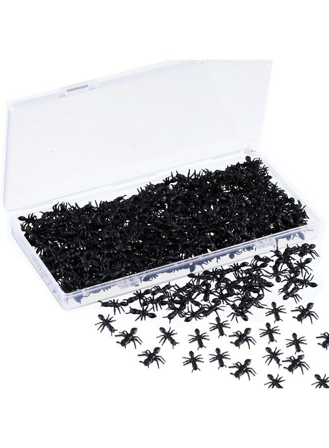 Sumind 400 Pieces Fake Ants Prank Plastic Black Ant Realistic Ant Halloween Joke Toys For Halloween Party Decoration Supplies April Fool'S Day Props - Image 2