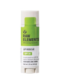 raw elements Raw Elements Organic Outdoor Sunscreen Lip Balm Rescue - SPF 30, UVA-UVB Protection, Reef-Safe, Non-Nano Zinc, Water Resistant, 0.15 oz (Pack of 1)  - Image 3