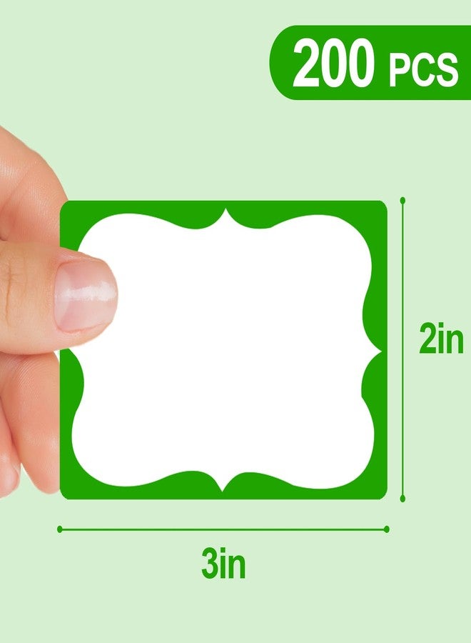 labelon St. Patrick's Day Name Tags,2"x 3" Green Name Tag Stickers 200 Pcs Adhesive Name Stickers Name Badges Labels for School, Office, Home, Party, Conferences - Image 2