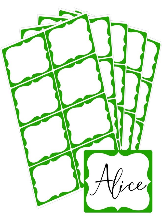 labelon St. Patrick's Day Name Tags,2"x 3" Green Name Tag Stickers 200 Pcs Adhesive Name Stickers Name Badges Labels for School, Office, Home, Party, Conferences - Image 1