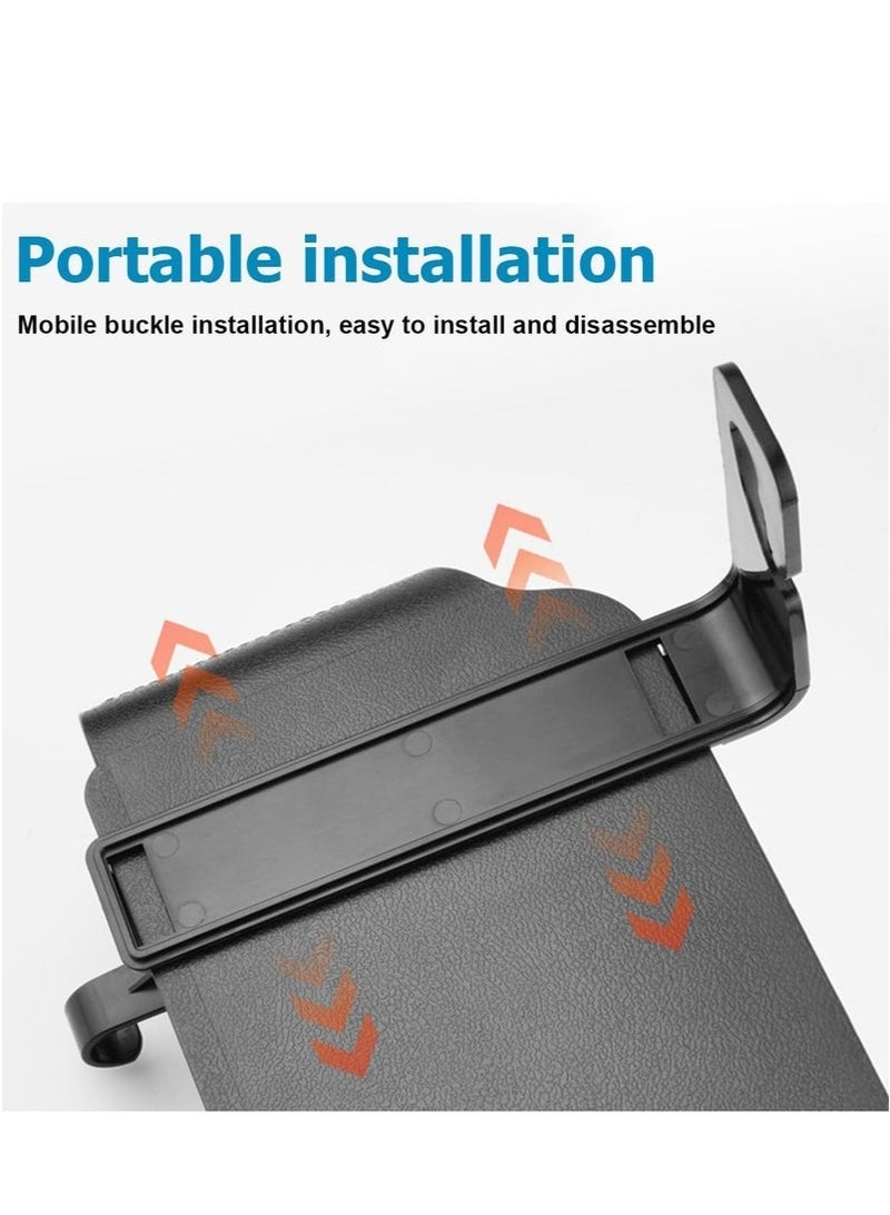 Multifunctional Car Back Seat Backrest Organizer Portable Tissue Box Wet Wipes Box Car 2-in-1 Water Cup Drink Holder Travel Phone Holder (with Hook) - Image 5