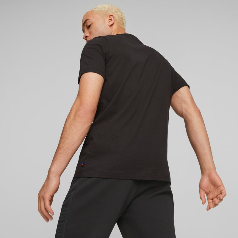 PUMA BMW M Motorsport Essentials Logo Mens Black T-shirt - Image 5