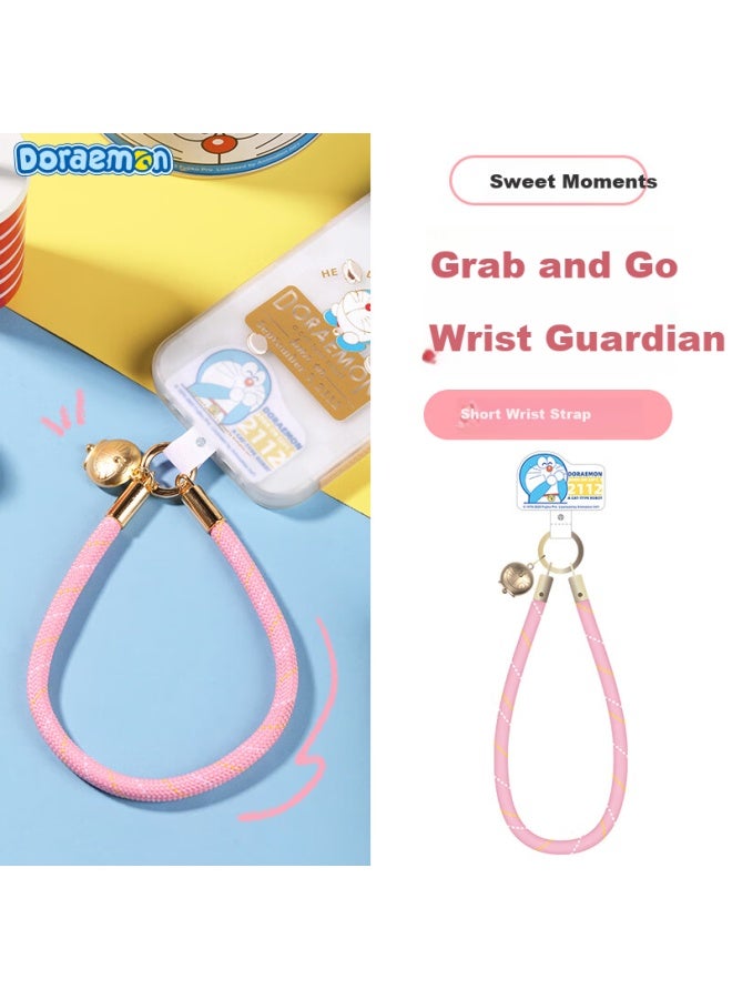 Rock Doraemon Phone Wrist Strap Short Woven Anti-theft Anti-lost Durable Portable Cute Cartoon Uni Sweet Moment - Image 1