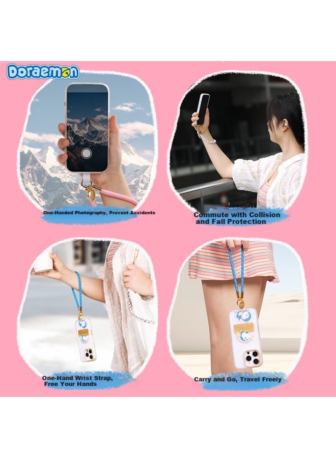 Rock Doraemon Phone Wrist Strap Short Woven Anti-theft Anti-lost Durable Portable Cute Cartoon Uni Sweet Moment - Image 5