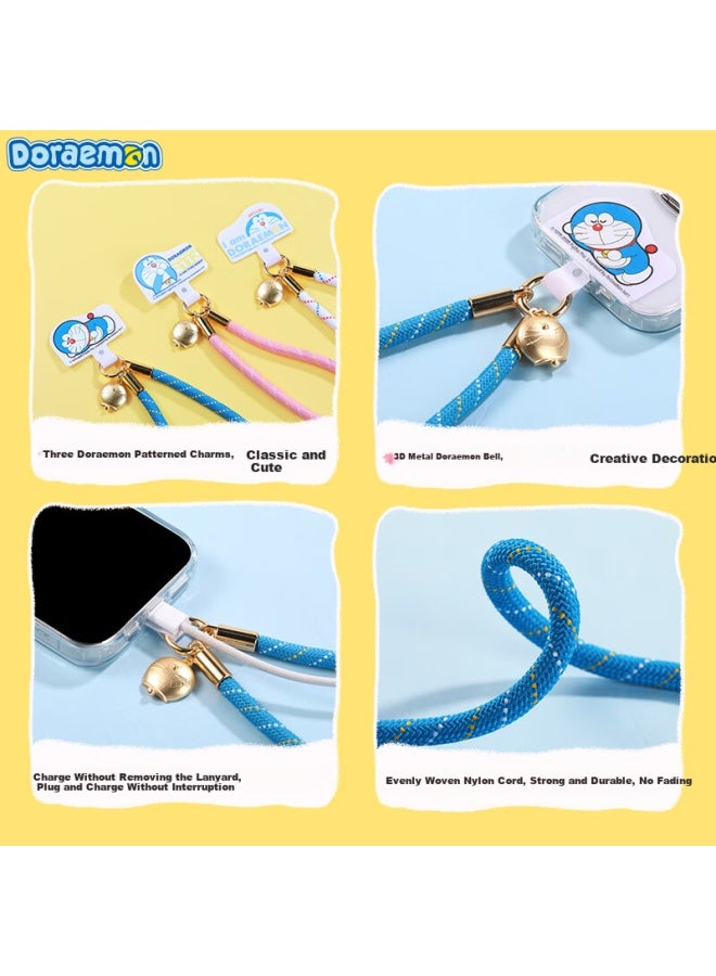 Rock Doraemon Phone Wrist Strap Short Woven Anti-theft Anti-lost Durable Portable Cute Cartoon Uni Sweet Moment - Image 4