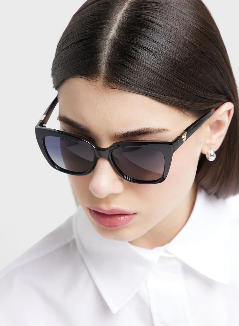 GUESS Gradient Oversized Rectangle Shape Sunglasses