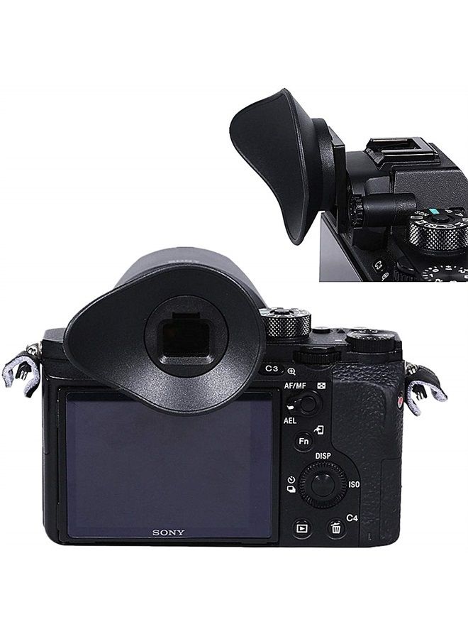 JJC Oval Rotatable Camera Eyecup Eyepiece Viewfinder Eyeshade for Sony A9II A7RIV A7RIII A7III A7RII A7SII A7II A7 A7S A7R Mark IV III II A7M3 A9 A58 A99II Replaces Sony FDA-EP18 FDA-EP16 FDA-EP15 Eye Cup - Image 3