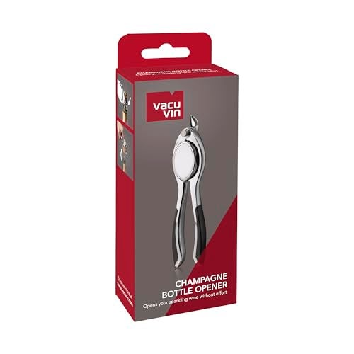 Vacu Vin Champagne Bottle Opener, Stainless Steel - Image 2