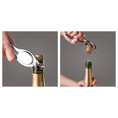 Vacu Vin Champagne Bottle Opener, Stainless Steel - Image 4