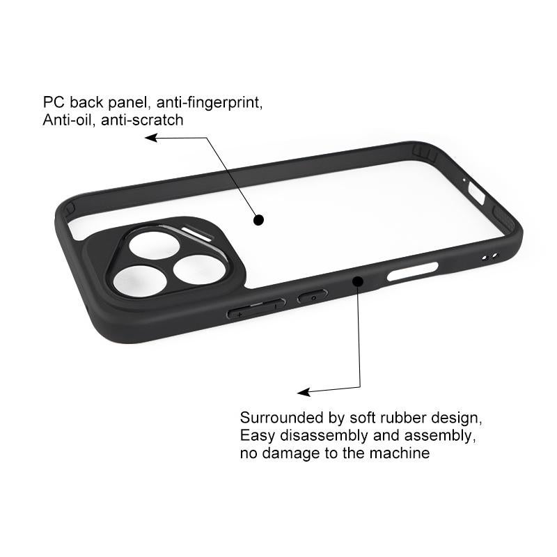 erorex For Honor 400 Lite Global Frosted TPU + Transparent PC Phone Case(Black) - Image 4