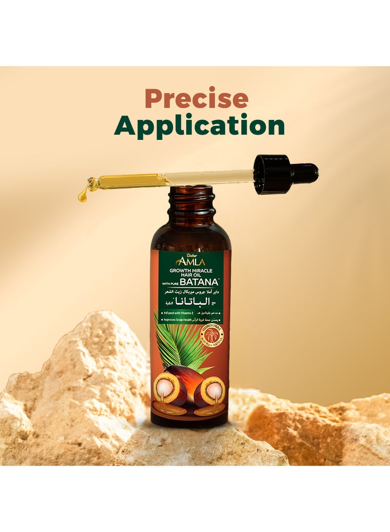 Dabur Amla Pure Batana Growth Miracle Hair Oil - Image 5