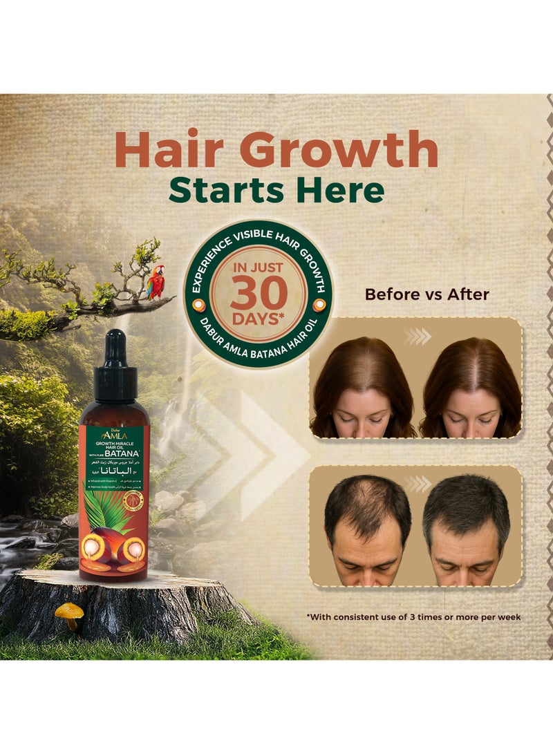 Dabur Amla Pure Batana Growth Miracle Hair Oil - Image 3
