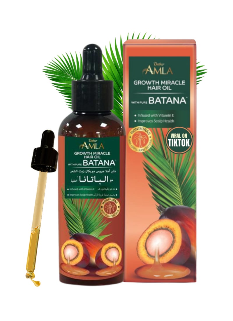Dabur Amla Pure Batana Growth Miracle Hair Oil - Image 1