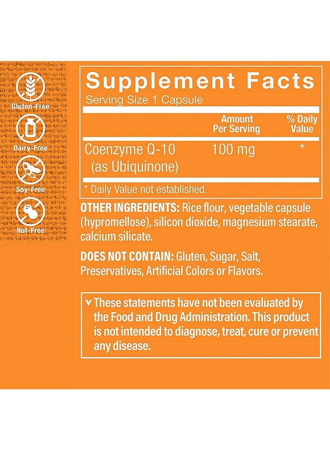 The Vitamin Shoppe CoQ-10 100mg - Beneficial for Those Taking Statins - Supports Heart & Cellular Health and Healthy Energy Production, Essential Antioxidant - Once Daily (180 Capsules) - Image 4