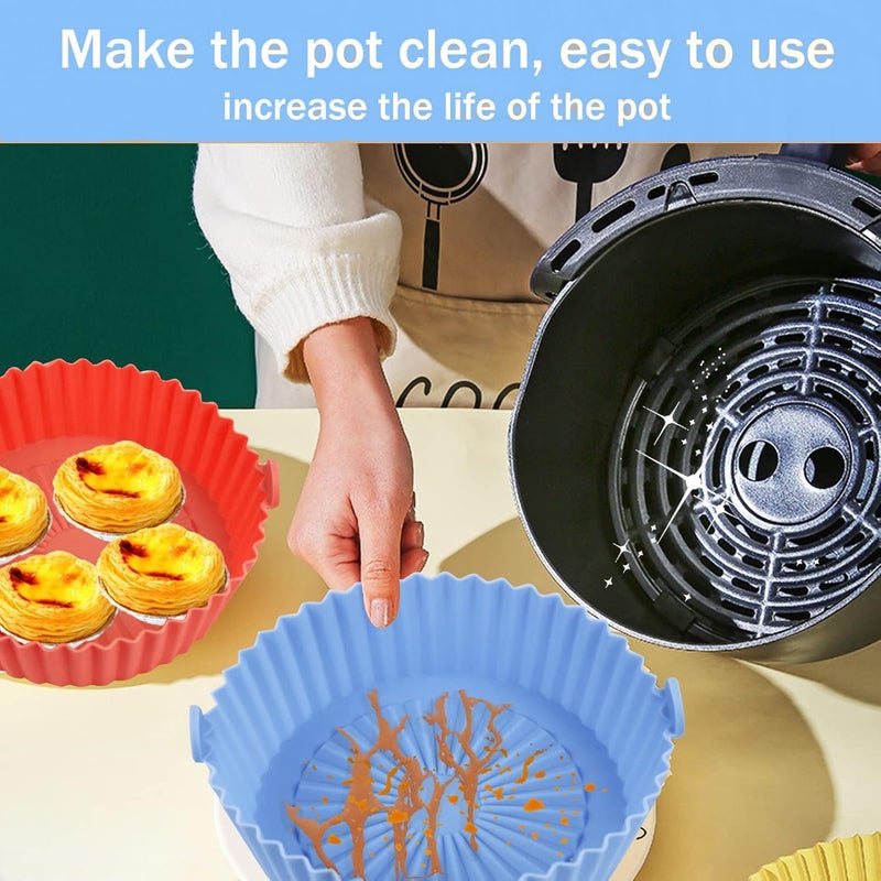 PureBake ورق التبطين الورقي القياسي من PureBake، مقاوم للزيت، مصنوع من البرديشين، غير لاصق للميكروويف وأفران الهواء الس��خن، مقاس 8 بوصة، مربع الشكل، بلون أبيض الوصف: يحمي ورق التبطين هذا أفران الهواء الساخن من بقع الدهون، ويزيل بقايا الطعام، ويطيل عمر الجهاز. - Image 4