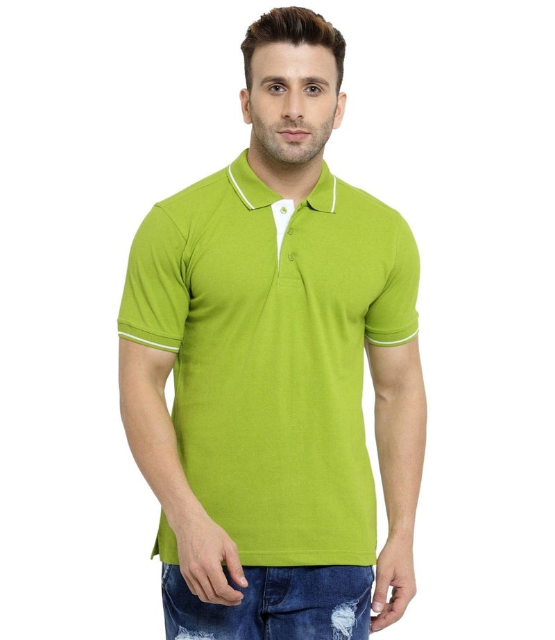 Scott International Polo T-Shirts For Men - Collar Neck, Half Sleeves, Cotton, Regular Fit Stylish Branded Solid Plain Tshirt For Men- Ultra Soft, Comfortable, Lightweight Polo T-Shirt, Multicolor - Image 1