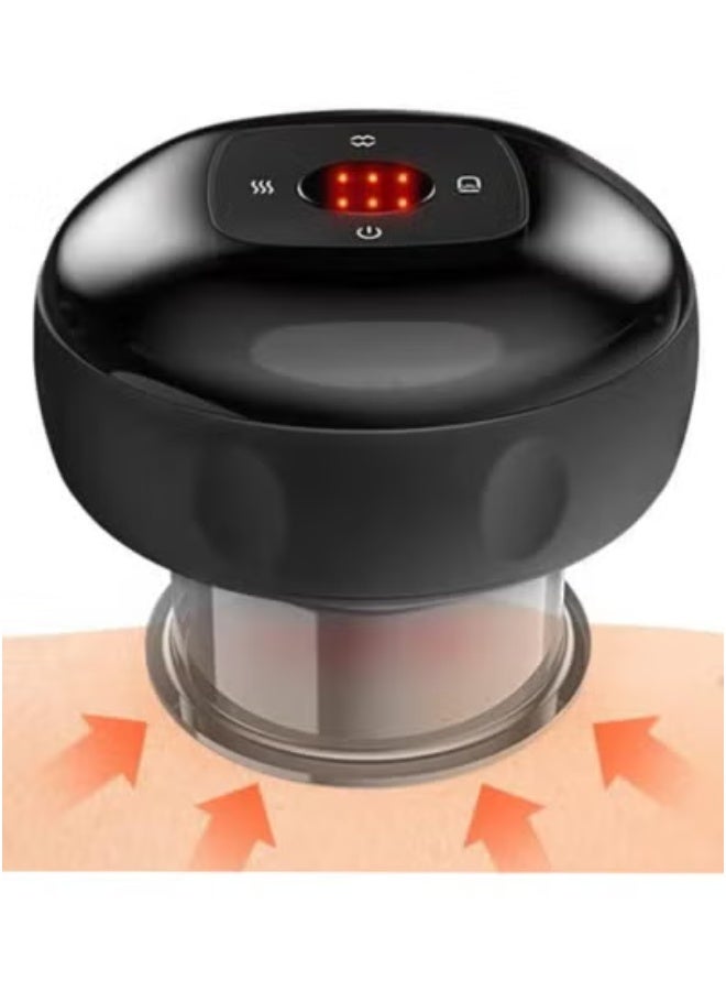 TIGER Electric Cupping Massager 3-in-1 Therapy Set – Infrared Heating Gua Sha Tool with 12 Suction Levels & Adjustable Temperature – Cellulite Reduction & Muscle Pain Relief Device for Back, Neck, Legs & Shoulders – Vacuum Massage with Heat for Deep Tissue Relaxation - Image 4