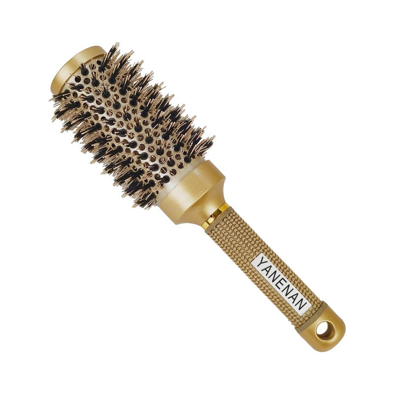 YANENAN Round Brush for Blow Out,Boar Bristle Round Hair Brushes for Women Bangs,Curly Hair Roller Brush for Blow Drying,Nano Thermal Ceramic & Ionic Tech(2.9 inch,Barrel 1.7inch,45mm) - Image 1
