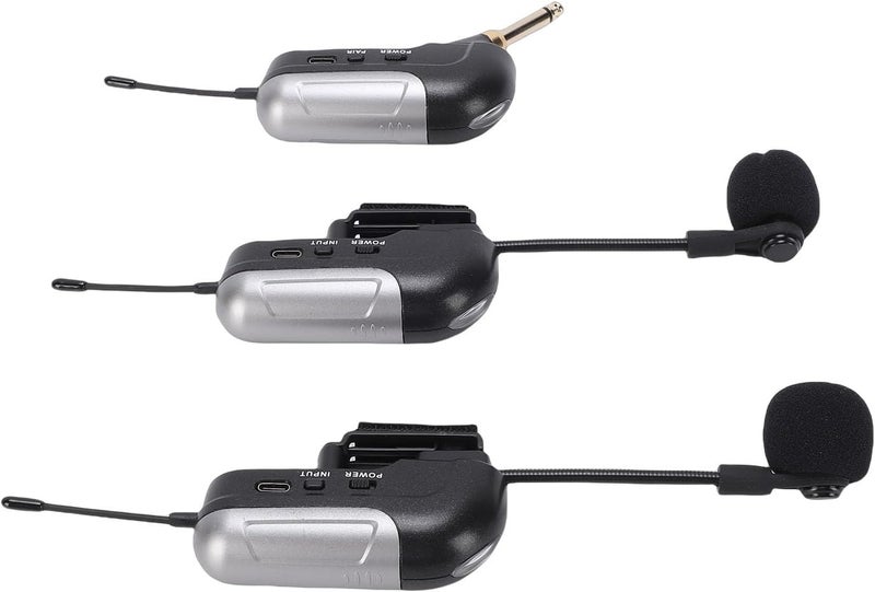 Instrument Microphone Receiver, Guitar Violin Cello Accordion Pickup, Stage Performance Live Noise Reduction Microphone with 30m Range & 6H Battery Life - Image 5