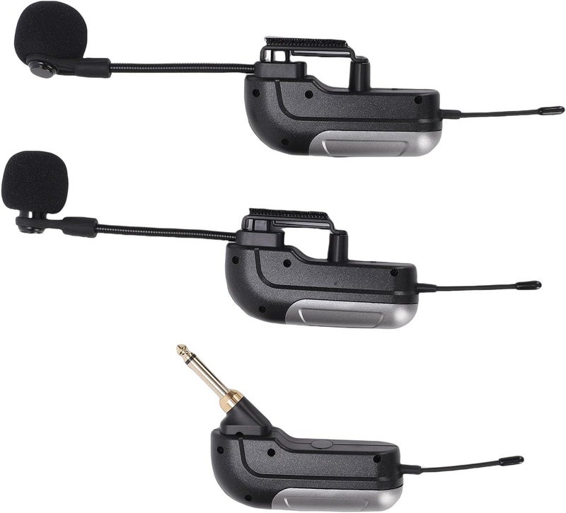 Instrument Microphone Receiver, Guitar Violin Cello Accordion Pickup, Stage Performance Live Noise Reduction Microphone with 30m Range & 6H Battery Life - Image 4