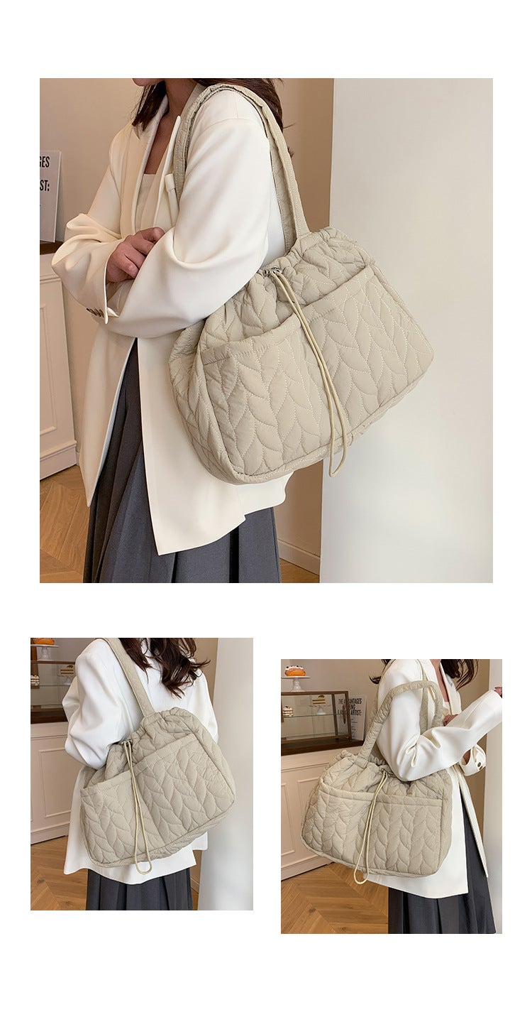 Fashion Large Capacity Bag Women'S Bag Fashionable Shoulder Bag Daily Casual Handbag Cotton Bag - Image 1
