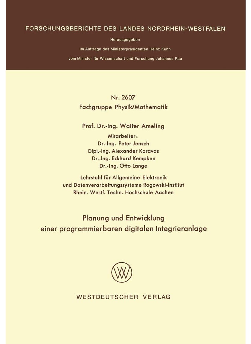 Planung und Entwicklung einer programmierbaren digitalen Integrieranlage 