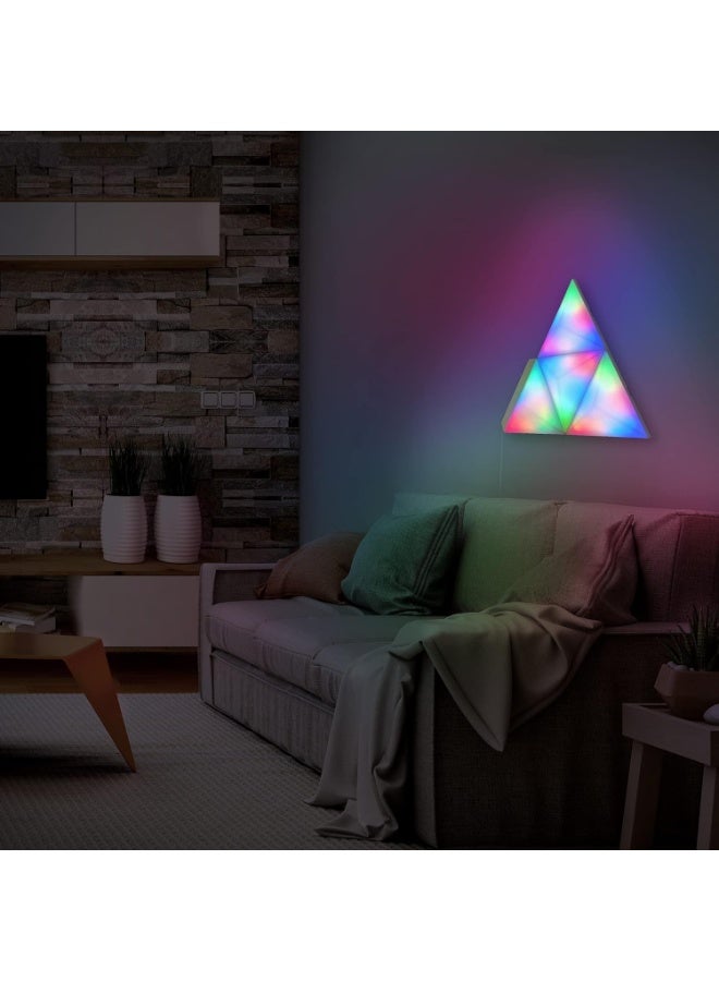 Monster 3D Multicolor LED Art Panels, 4-Panel Starter Kit, Wall Lighting, Remote Access From Anywhere, Works With Google Assistant, Amazon Alexa and Siri, Easy DIY Installation - Image 1