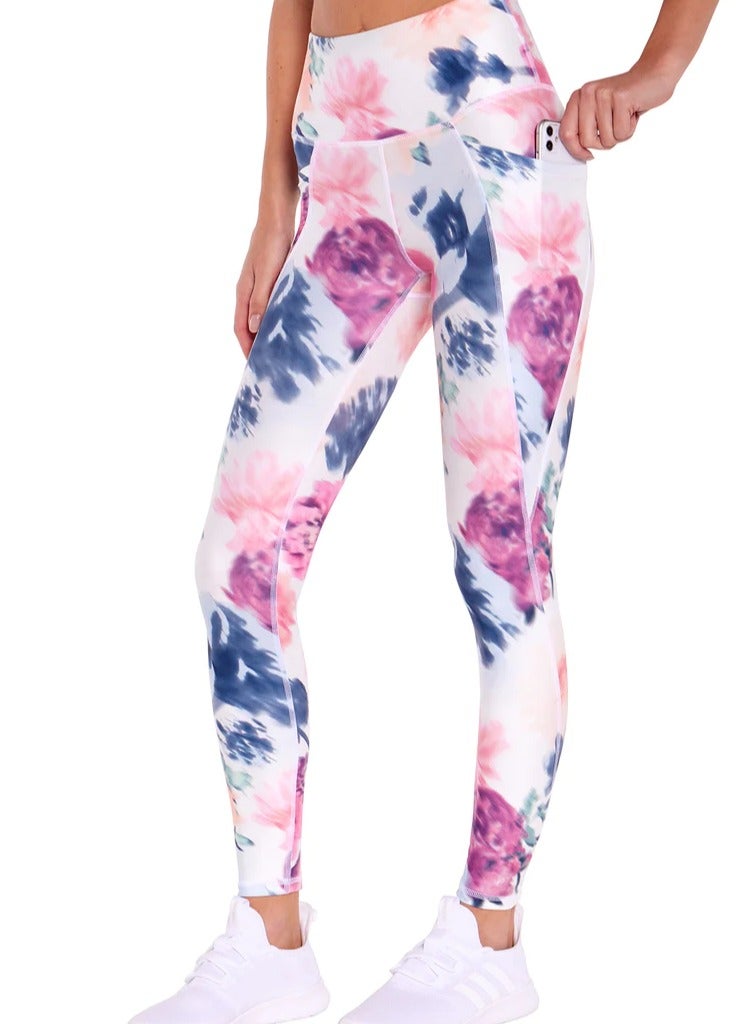 marika Sports Pants with Comfortable Design and Colorful Flower Prints - Perfect for summer activities. - Image 1